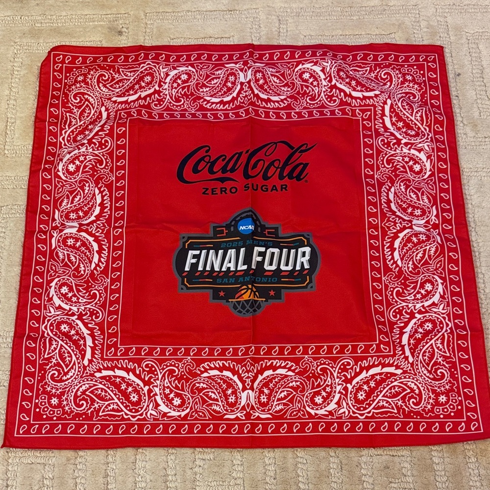 Coca-Cola Red and White Final Four Bandana